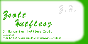 zsolt hutflesz business card
